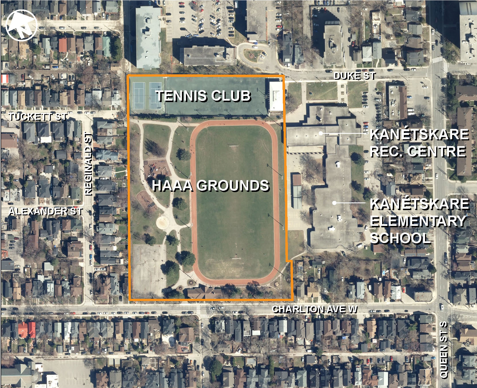 Map of Hamilton Amateur Athletic Association Grounds Renewal Plan