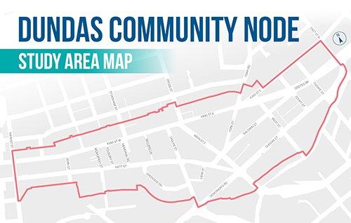 Study Area Map of Dundas Community Node