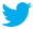 Twitter icon, symbol of a blue bird