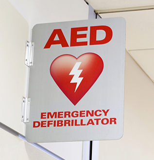 Public Access Defibrillators (AED) Sign