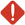 White exclamation mark in a red box