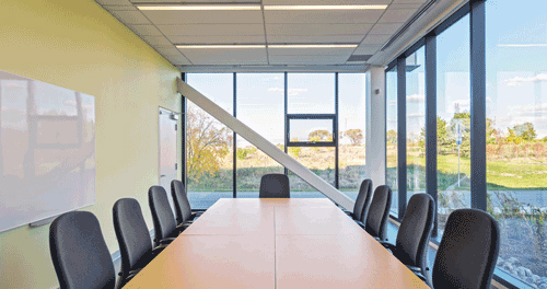 Boardroom table and chairs