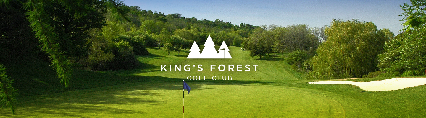 Kings Forest golf course with logo