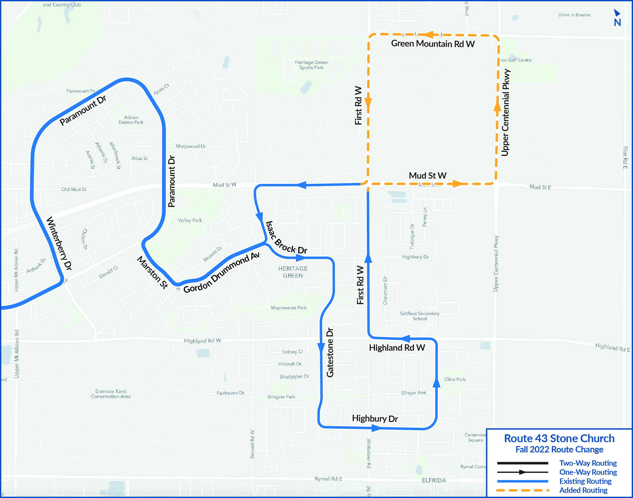 Bus News - Fall 2022 - 43 Stone Church Route Change