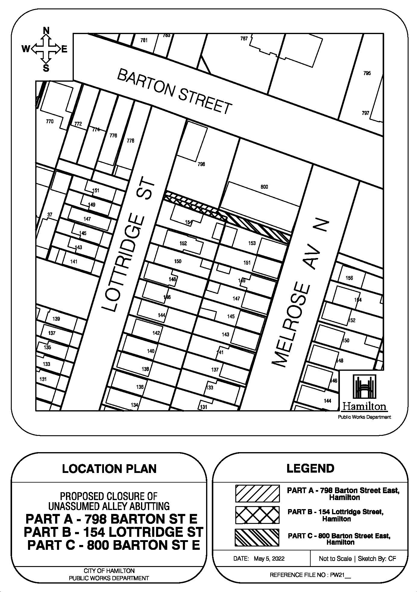 Location Map of Alley Closure