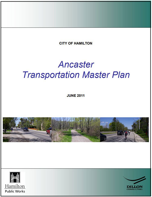 Cover of Ancaster Transportation Master Plan