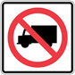 Truck Route Restrictive Signage