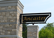 Ward 12: Ancaster village street sign