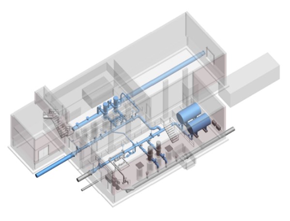 Drawing Plan of Booster Pumping Station