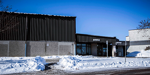 Front door entrance to Valley Park Arena