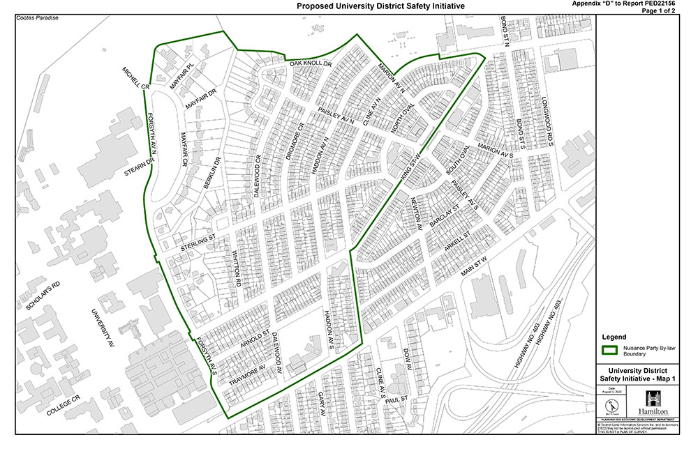 University District Safety Initiative - map 1