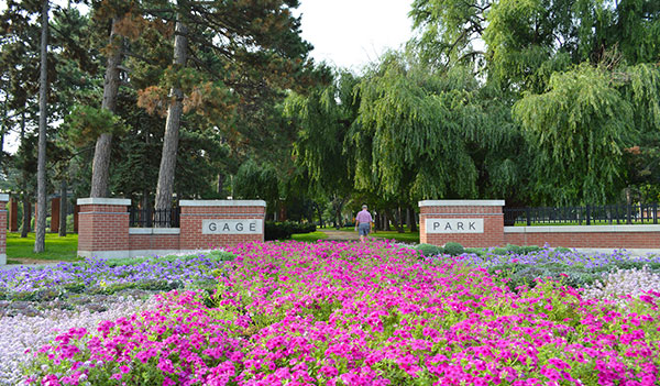 Gate entrance of Gage Park