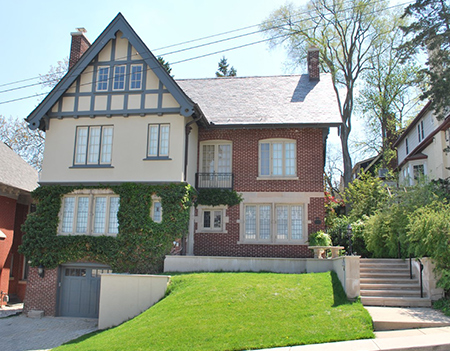 2 story brick home