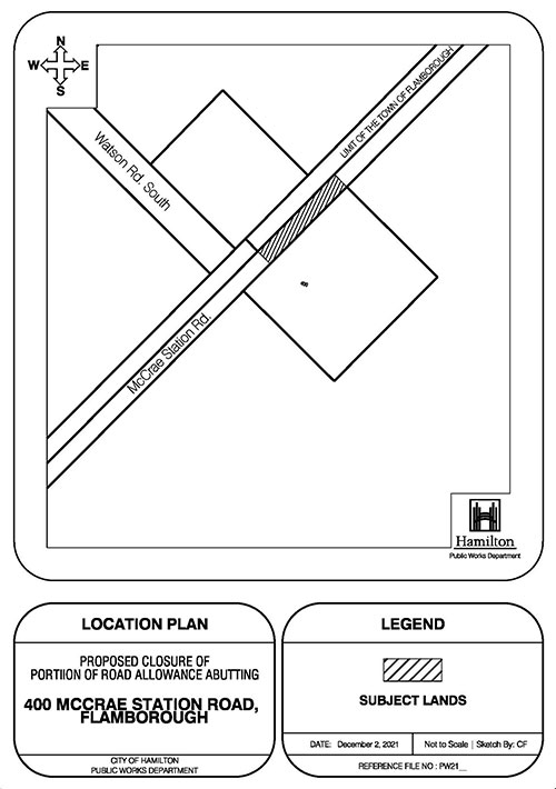 Location map of 400 McCrae Station Road