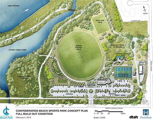 Rendering of Confederation Beach Park construction