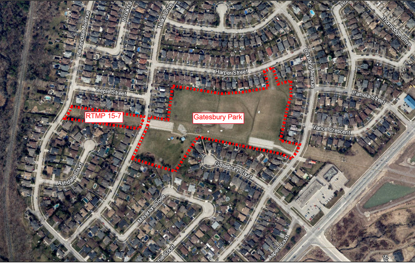 Map of Gatesbury Park