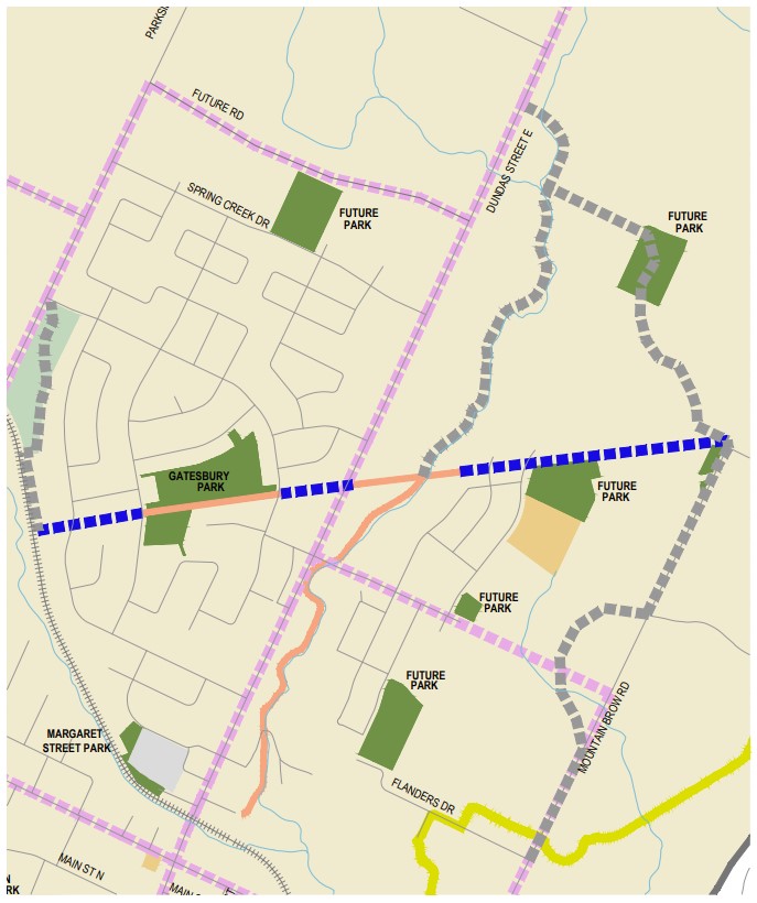 Map of RTMP Highway 5-Mountainbrow Link