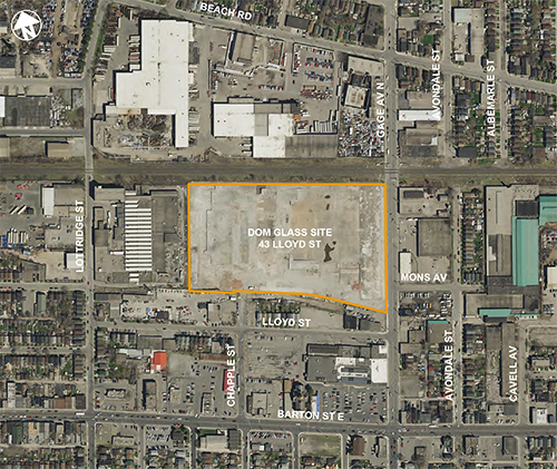 Aerial map of Brightside Park