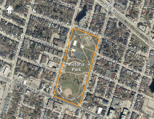 Map of Victoria Park