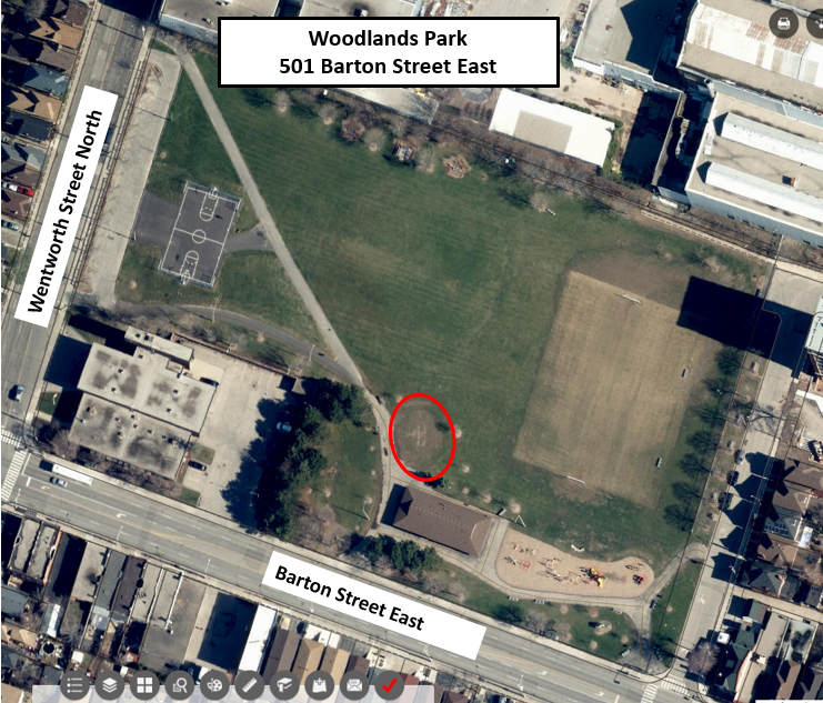 Map of Woodlands Park
