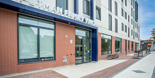 External front entrance to Putman Family YWCA Active Living Centre