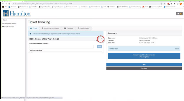 Step 3: Select the drop down arrow