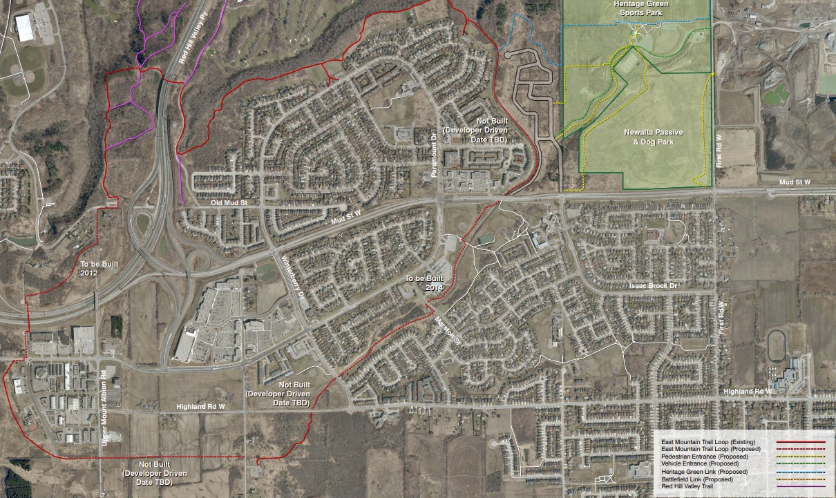 Map of East Mountain Trail Loop