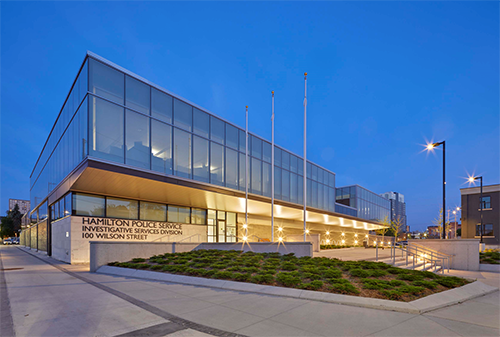 Modern Glass construction 2 story building