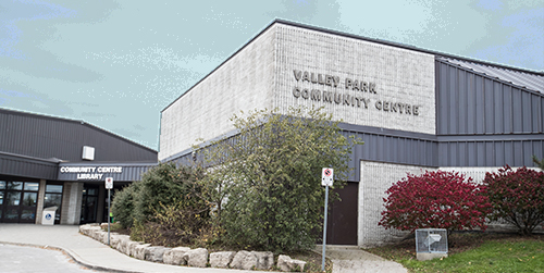 Front door entrance to Valley Park Community Centre