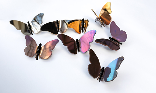 Artist metallic butterflies