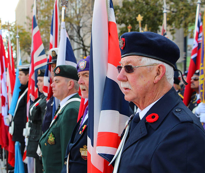 Remembrance Day Service in Hamilton