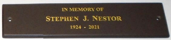 Personalized Commemorative Bench Plaque 