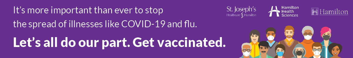 Promotion for Let's do our part. Get vaccinated