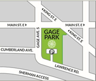 Gage Park Greenhouse - map