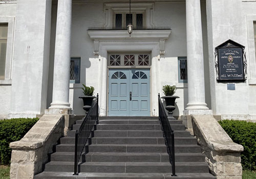 Staircase replacement project at Laidlaw Memorial United Church