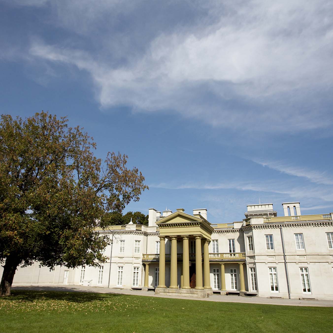 Exterior of Dundurn in summer