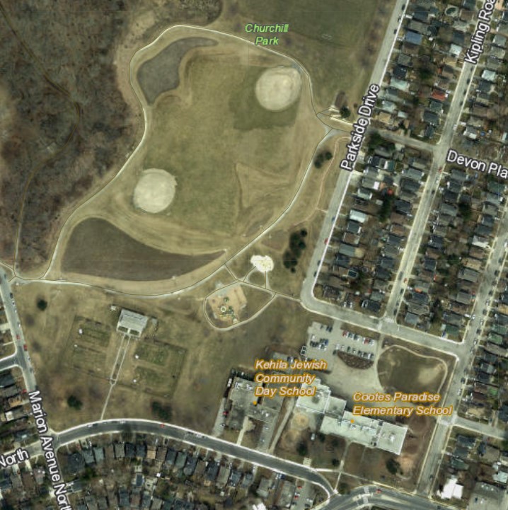 Map of Churchill Park