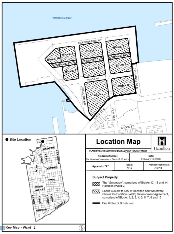 Location map for greenway project (zoning submission)