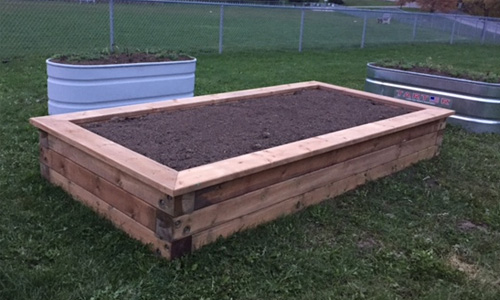 wood garden box