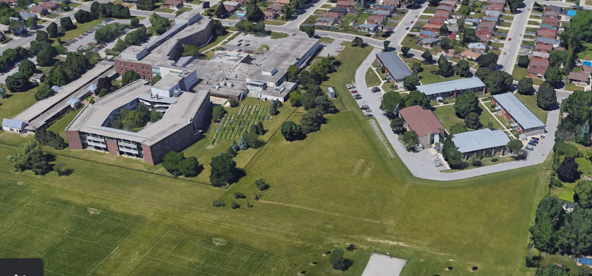 Overhead rendering of the  58 Macassa Site - new construction project from CityHousing Hamilton