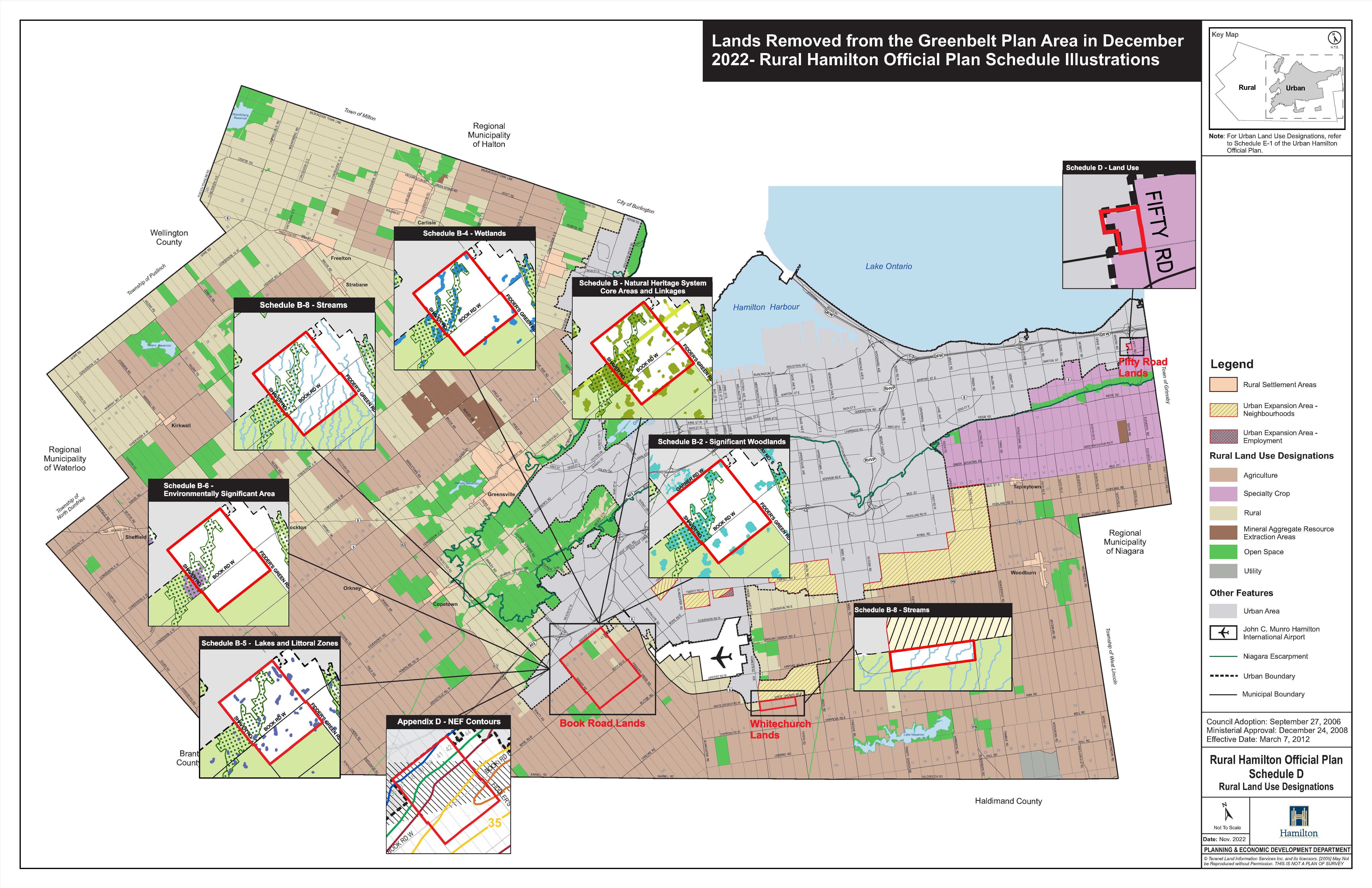 Lands removed from the Greenbelt Plan Area - Rural Hamilton Official Plan Schedule Illustrations