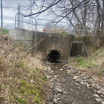 Creek separator for Ainslie Wood Neighbourhood