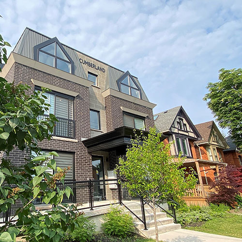 Curmberland Apartment - A six-unit, three-storey apartment building that integrates into the surrounding Victorian neighbourhood..