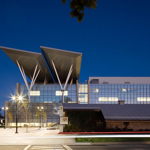 Joyce Centre - first institutional building in Canada to be awarded a Zero Carbon Building Design certification .