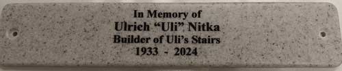 Personalized Commemorative Bench Plaque 