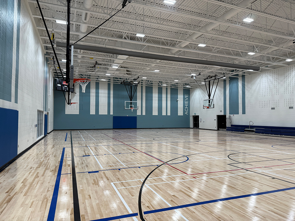 interior gym refurbishment at Sir WIlfrid Laurier