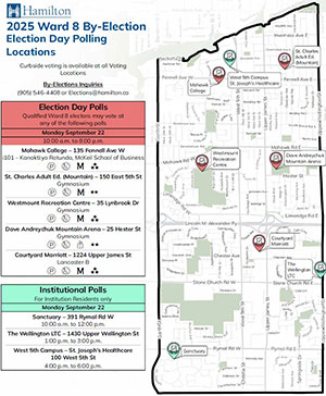 Thumbnail for 2025 Ward 8 By-Election Election Day Polling Locations Map