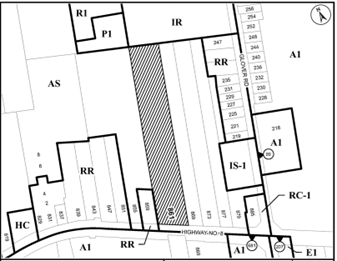 Location map of 861 Highway No 8