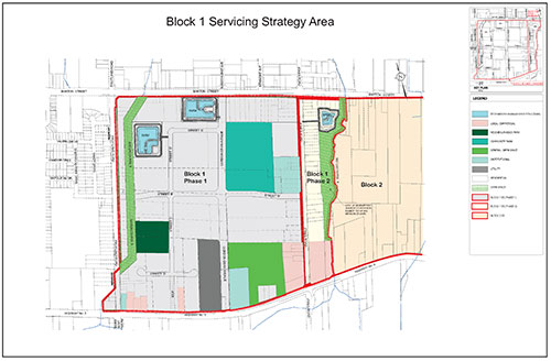 Study area map for Block 1 - Phase 1 Lands
