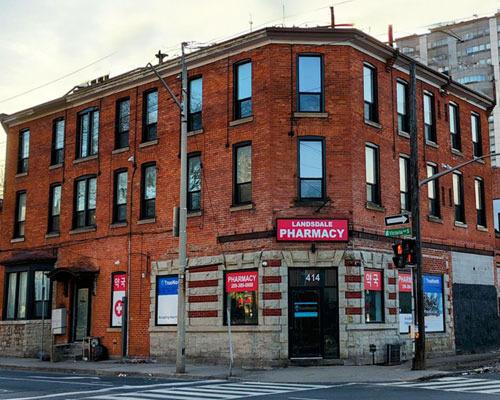 19th century red brick building